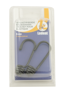 Crochets pour élastique 6mm - 2 pces